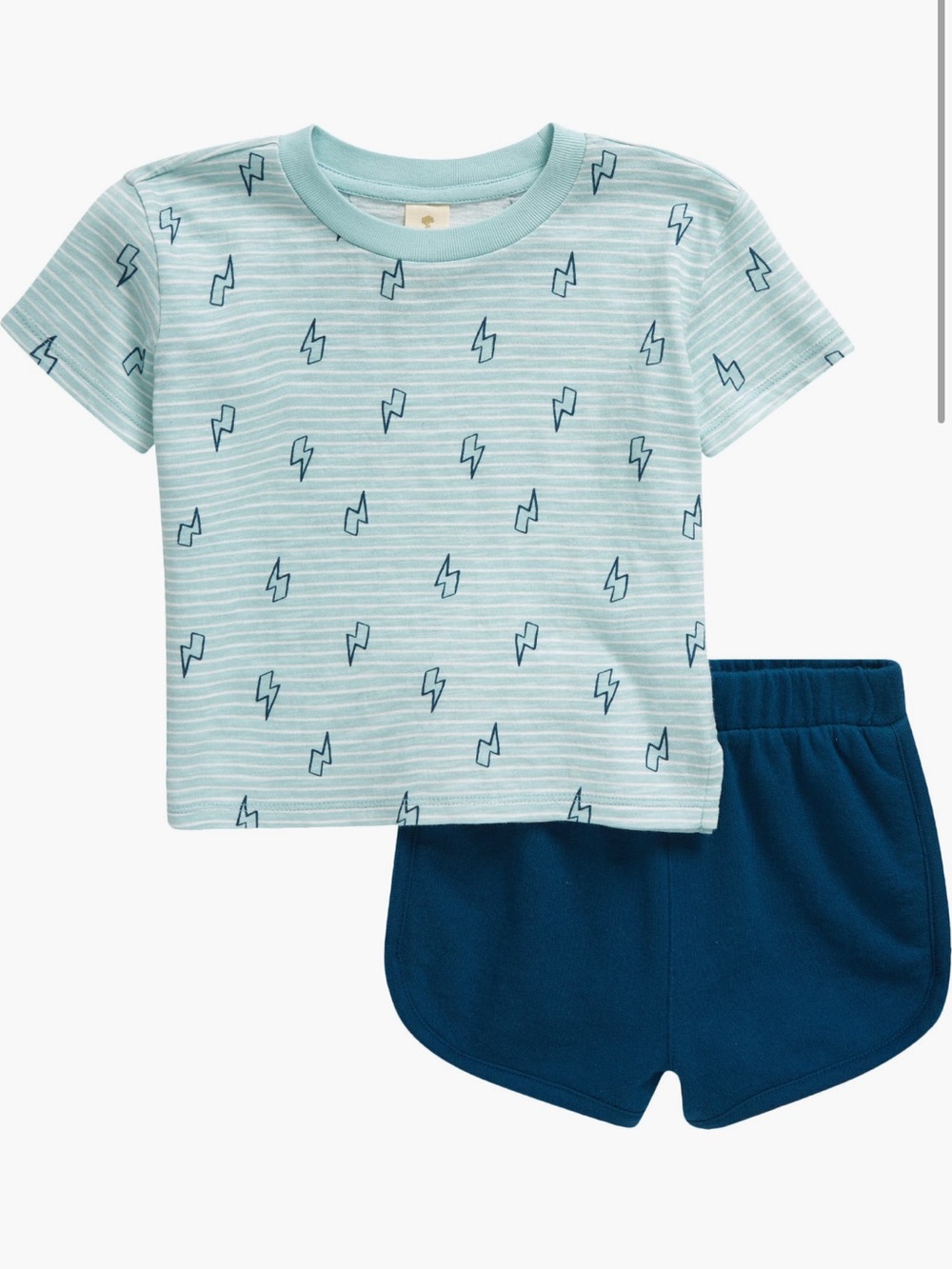 Tucker + Tate Lightning Bolt T-Shirt and Blue Shorts Set